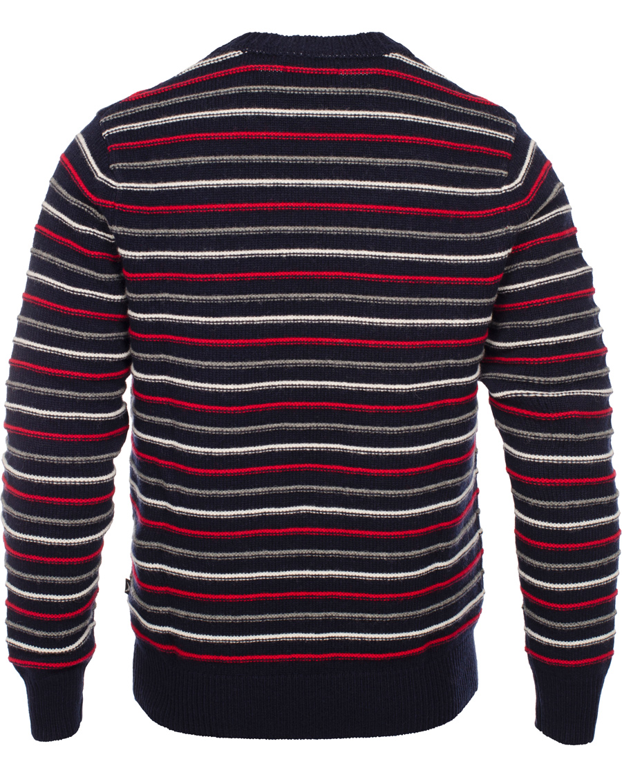 Homme | Pulls Et Tricots | Boomerang | Bo Structure Stripe Sweater Navy