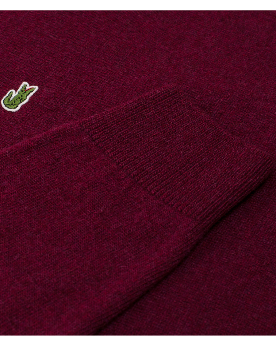 Homme | Pulls Et Tricots | Lacoste | Lambswool Pullover Crew Neck Griottine Cherry
