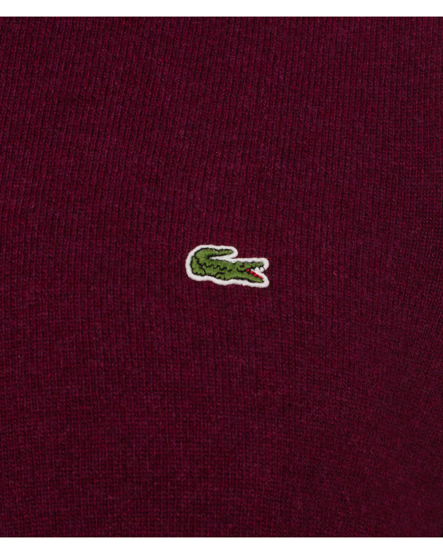 Homme | Pulls Et Tricots | Lacoste | Lambswool Pullover Crew Neck Griottine Cherry