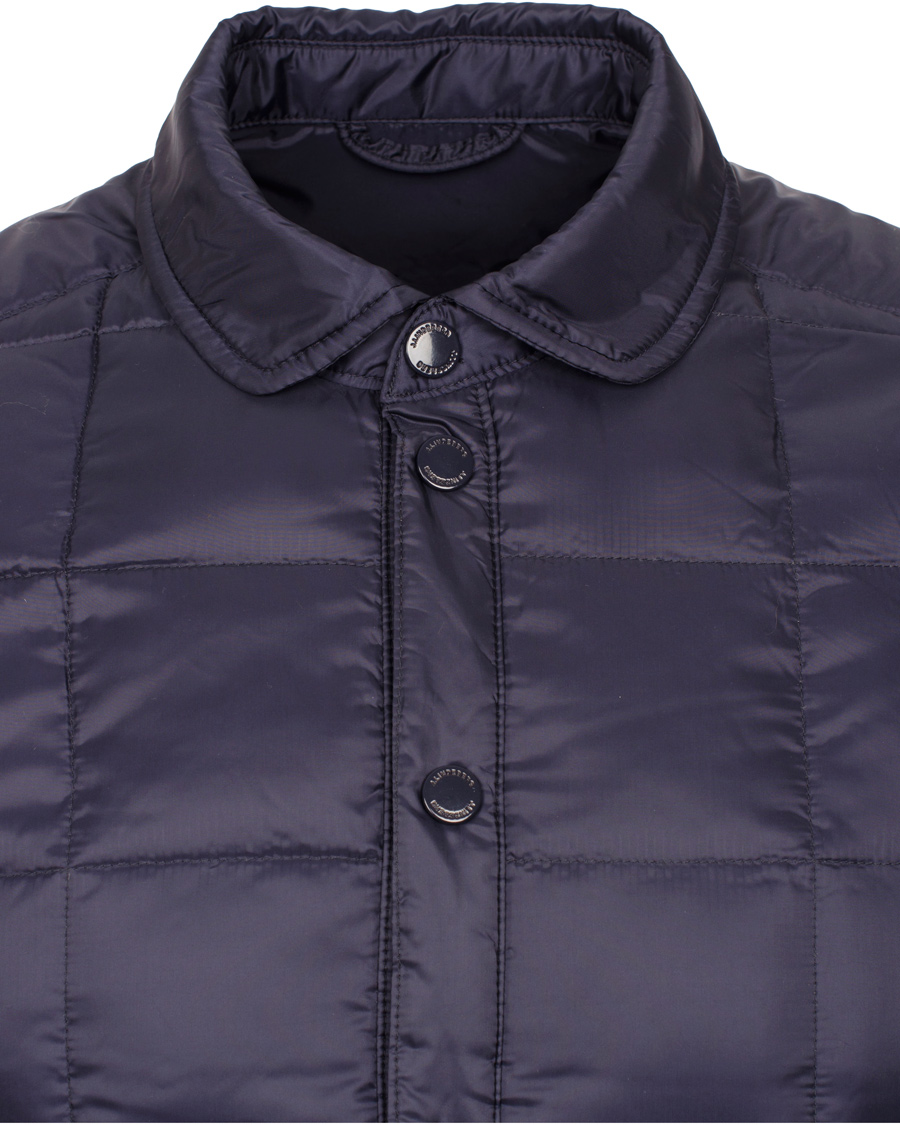 Heren | Jassen | J.Lindeberg | Lawler 46 Feather Nylon Quilted Jacket Dark Navy