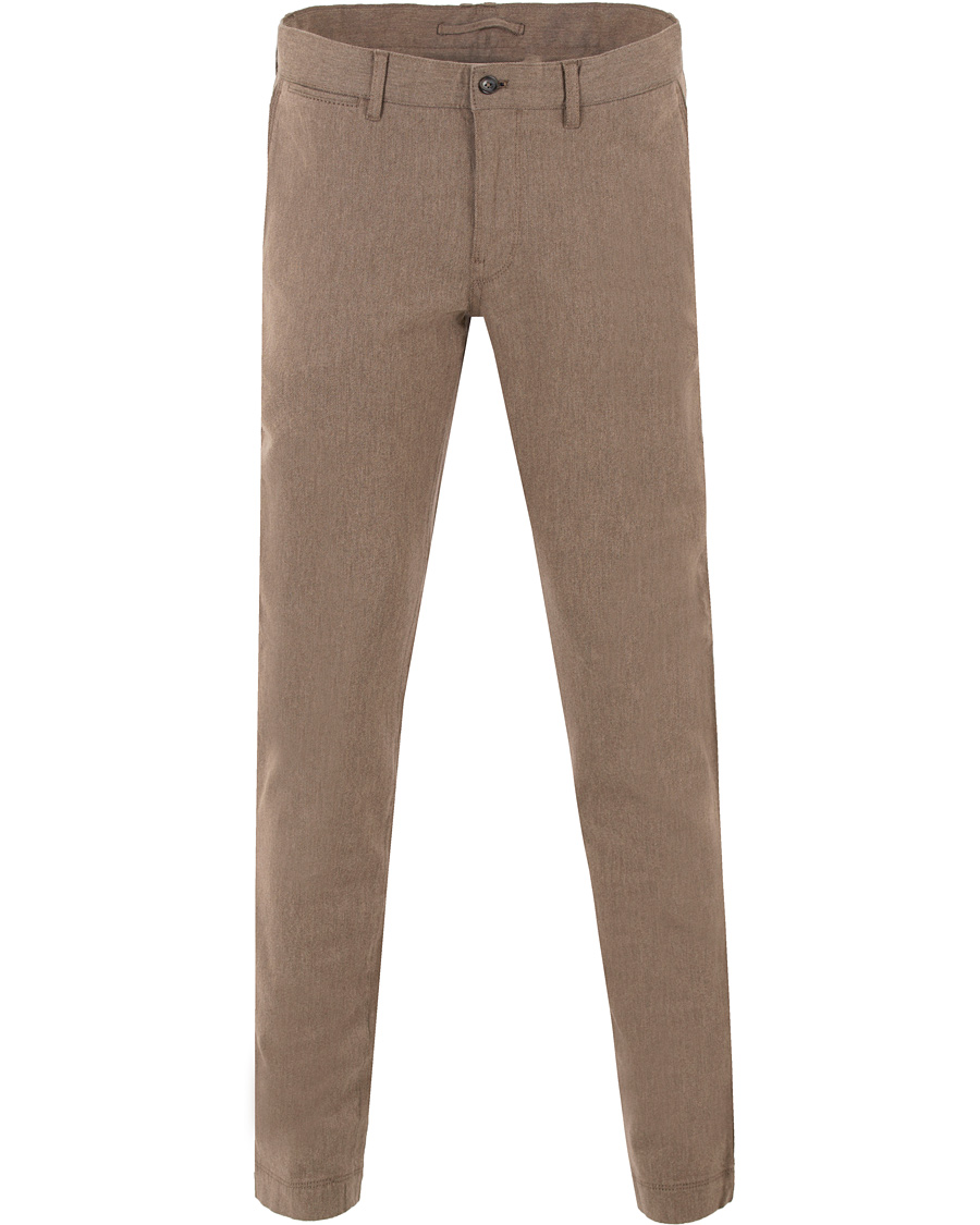 Homme | Pantalons | J.Lindeberg | Chaze Flannel Twill Chino Light Grey/Brown