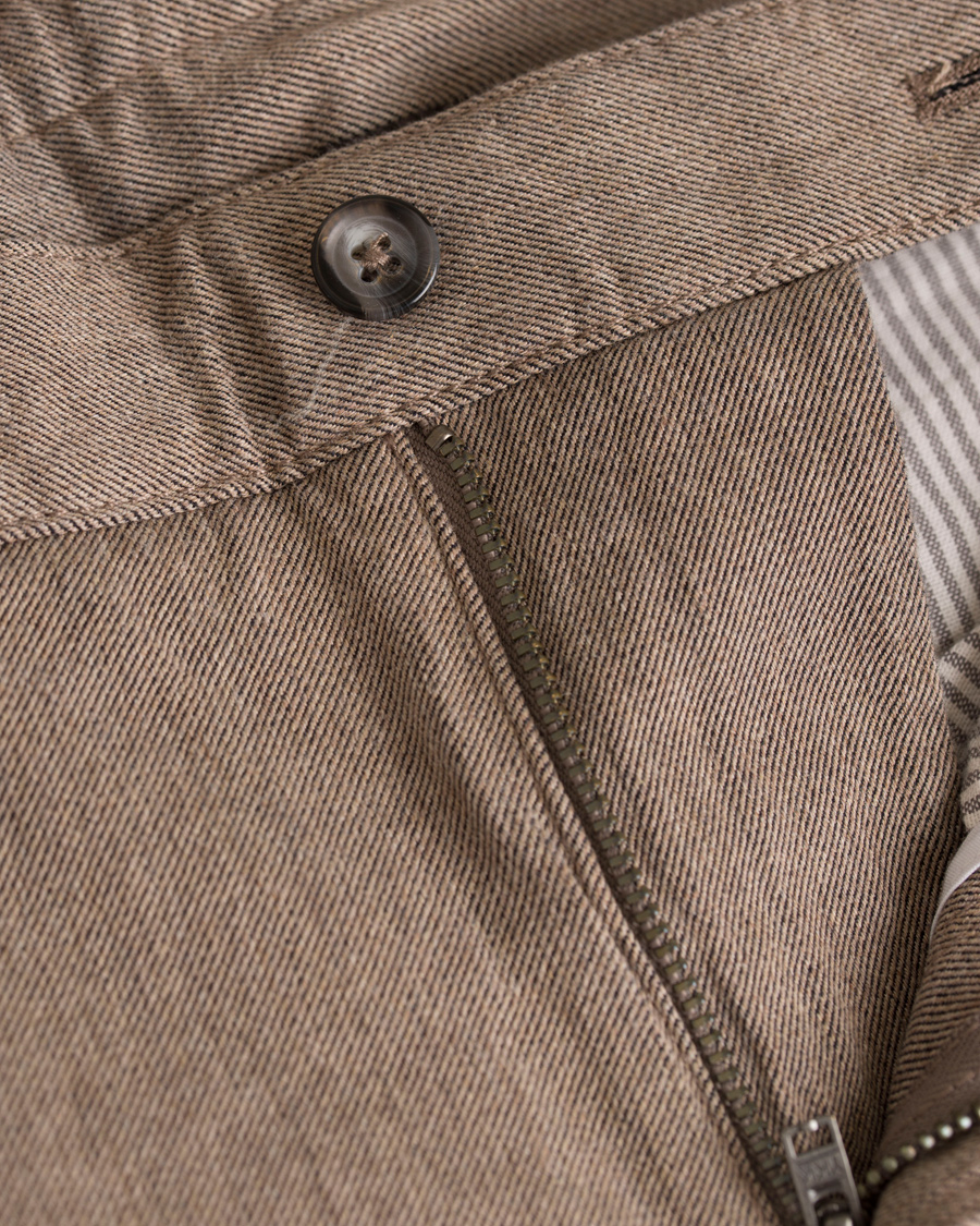 Homme | Pantalons | J.Lindeberg | Chaze Flannel Twill Chino Light Grey/Brown