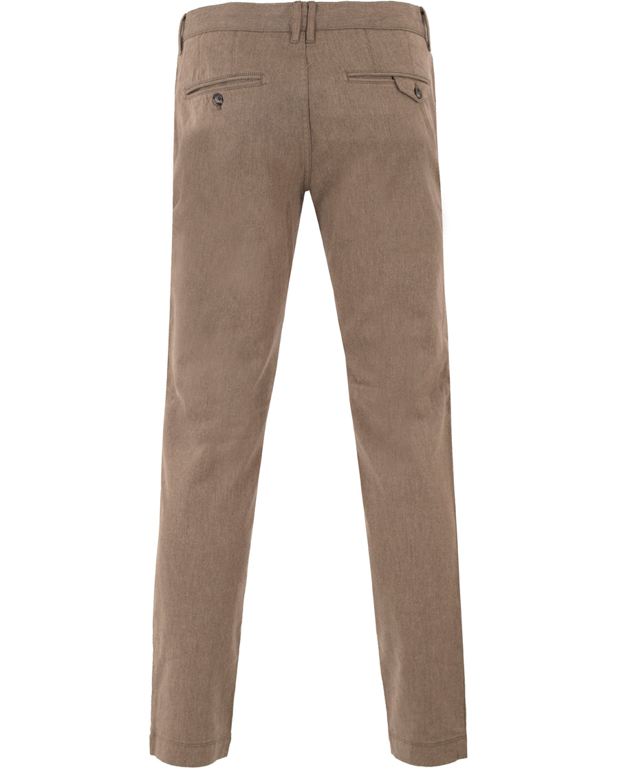 Homme | Pantalons | J.Lindeberg | Chaze Flannel Twill Chino Light Grey/Brown