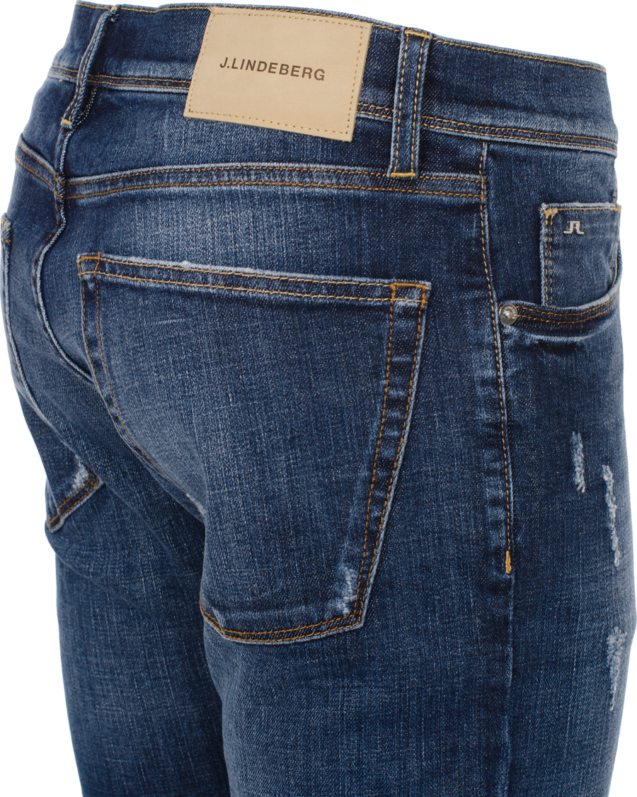 Homme | Jeans | J.Lindeberg | Damien Creek Com Mid Blue