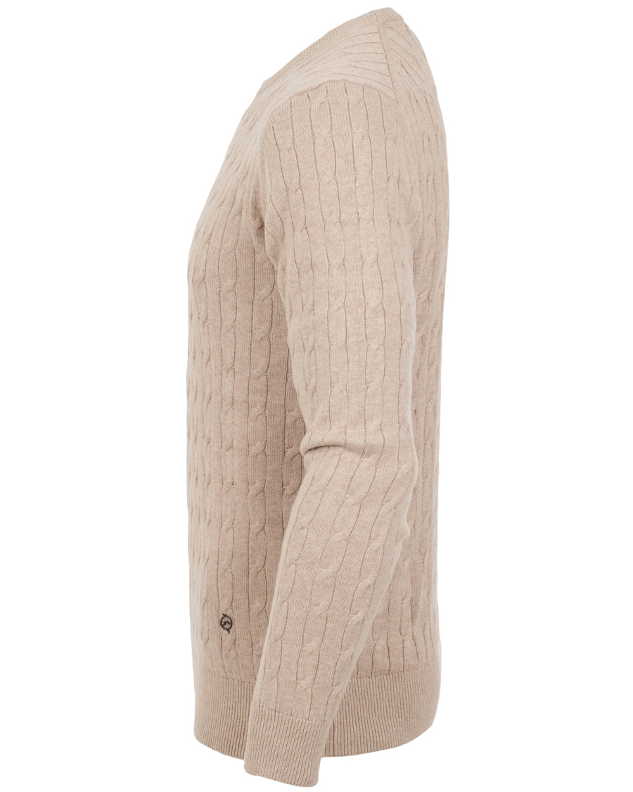 Homme | Pulls Et Tricots | J.Lindeberg | Jave Pullover Braid Cable Beige Melange