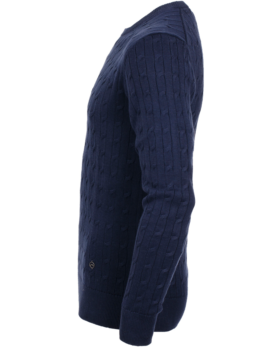 Homme | Pulls Et Tricots | J.Lindeberg | Jave Pullover Braid Cable Navy