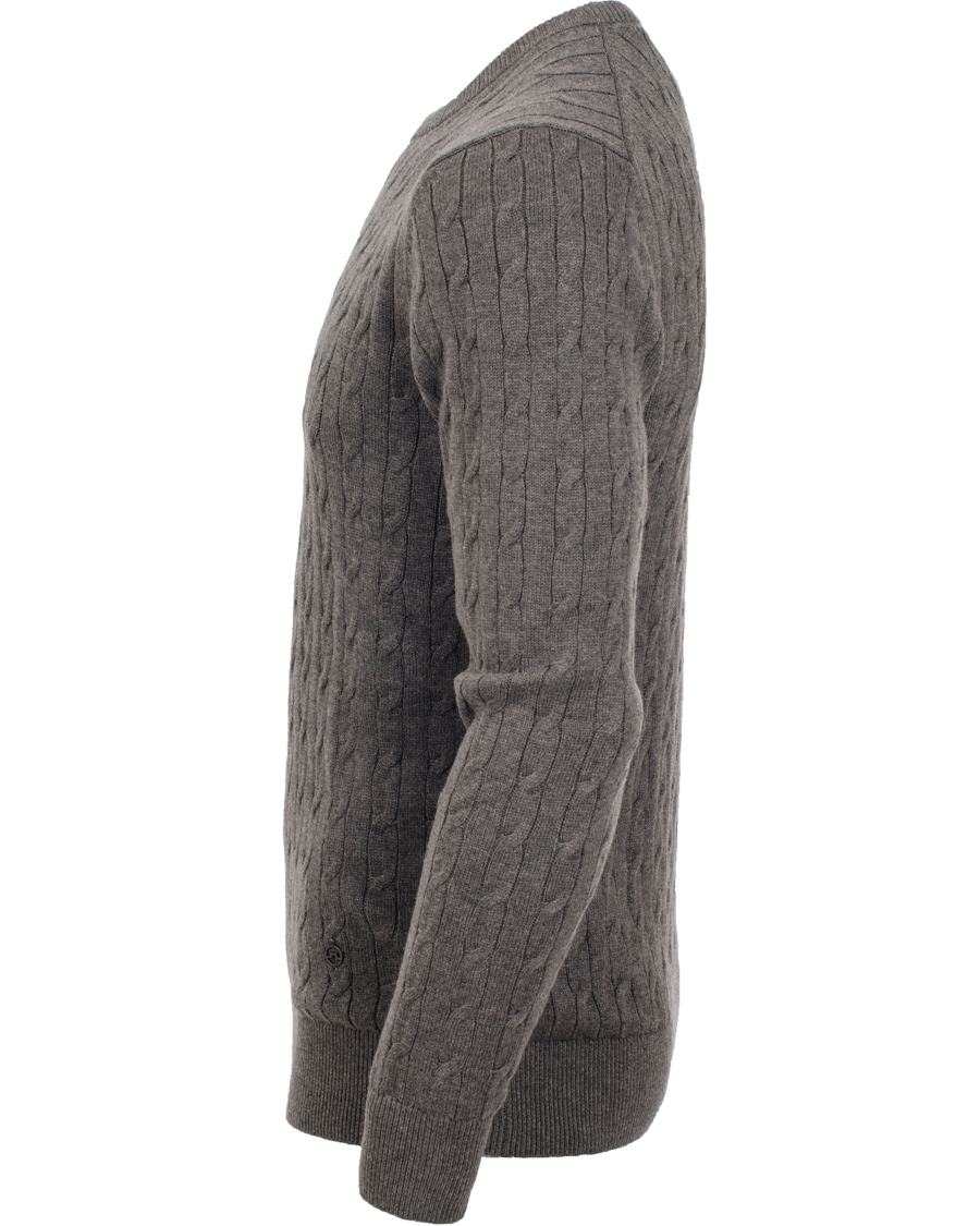 Homme | Pulls Et Tricots | J.Lindeberg | Jave Pullover Braid Cable Grey Melange