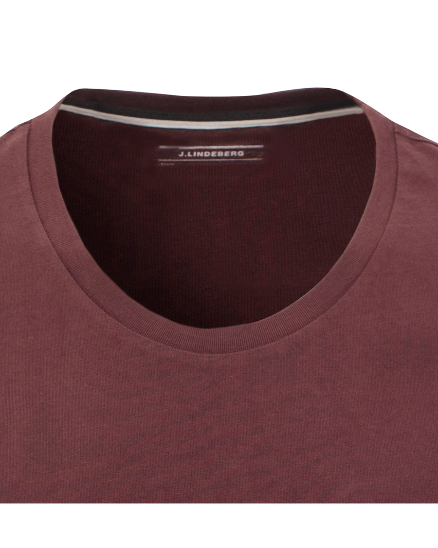 Homme | T-shirts | J.Lindeberg | Axtell Scoop T-shirt Burgundy