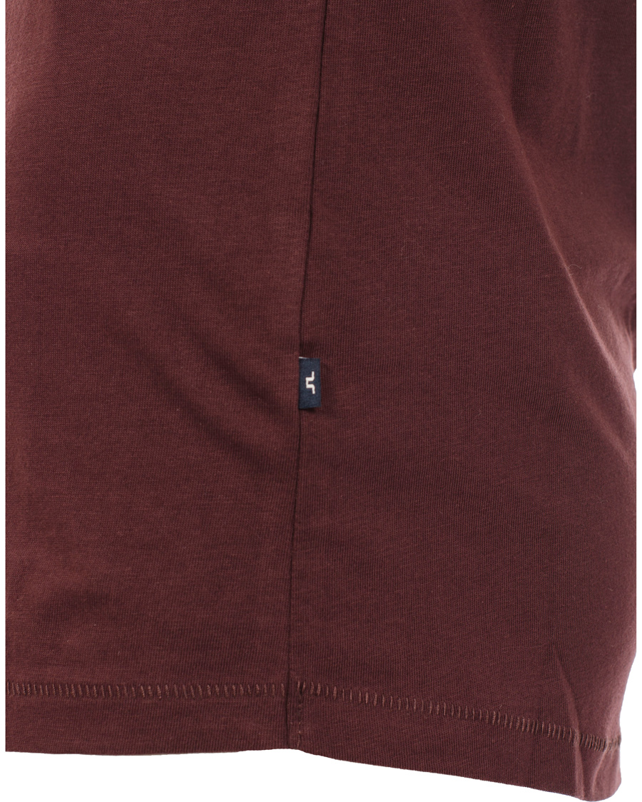 Homme | T-shirts | J.Lindeberg | Axtell Scoop T-shirt Burgundy