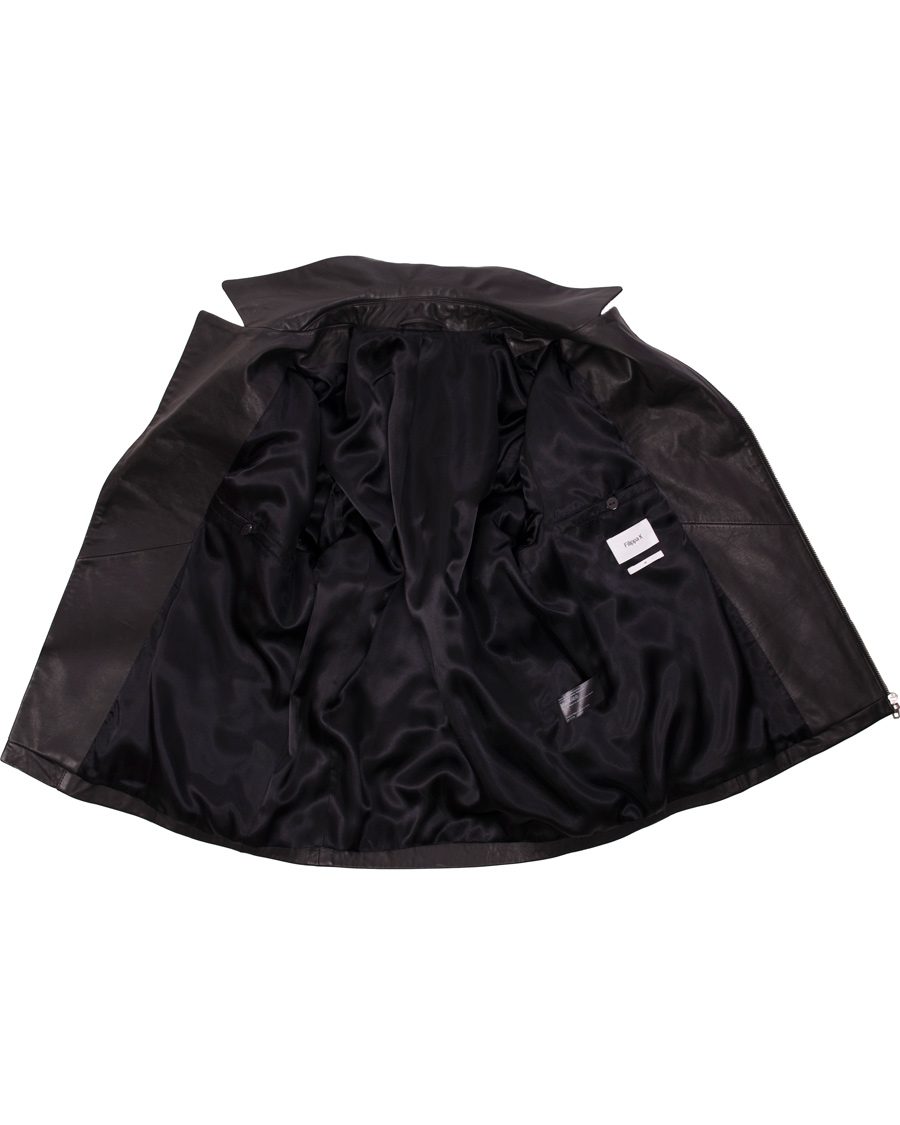 Heren | Jassen | Filippa K | Robert Leather Biker Jacket Black