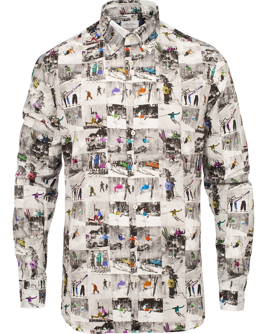 Heren | Overhemden | Stenströms | Fitted Body Baby Cord Shirt After Ski