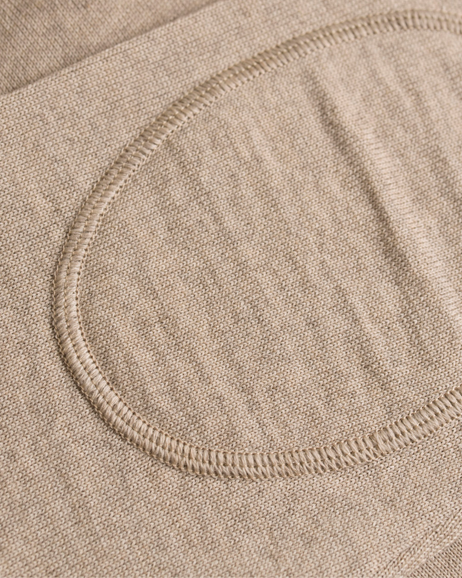Heren | Truien | Stenströms | Merino Crew Neck Pullover Beige