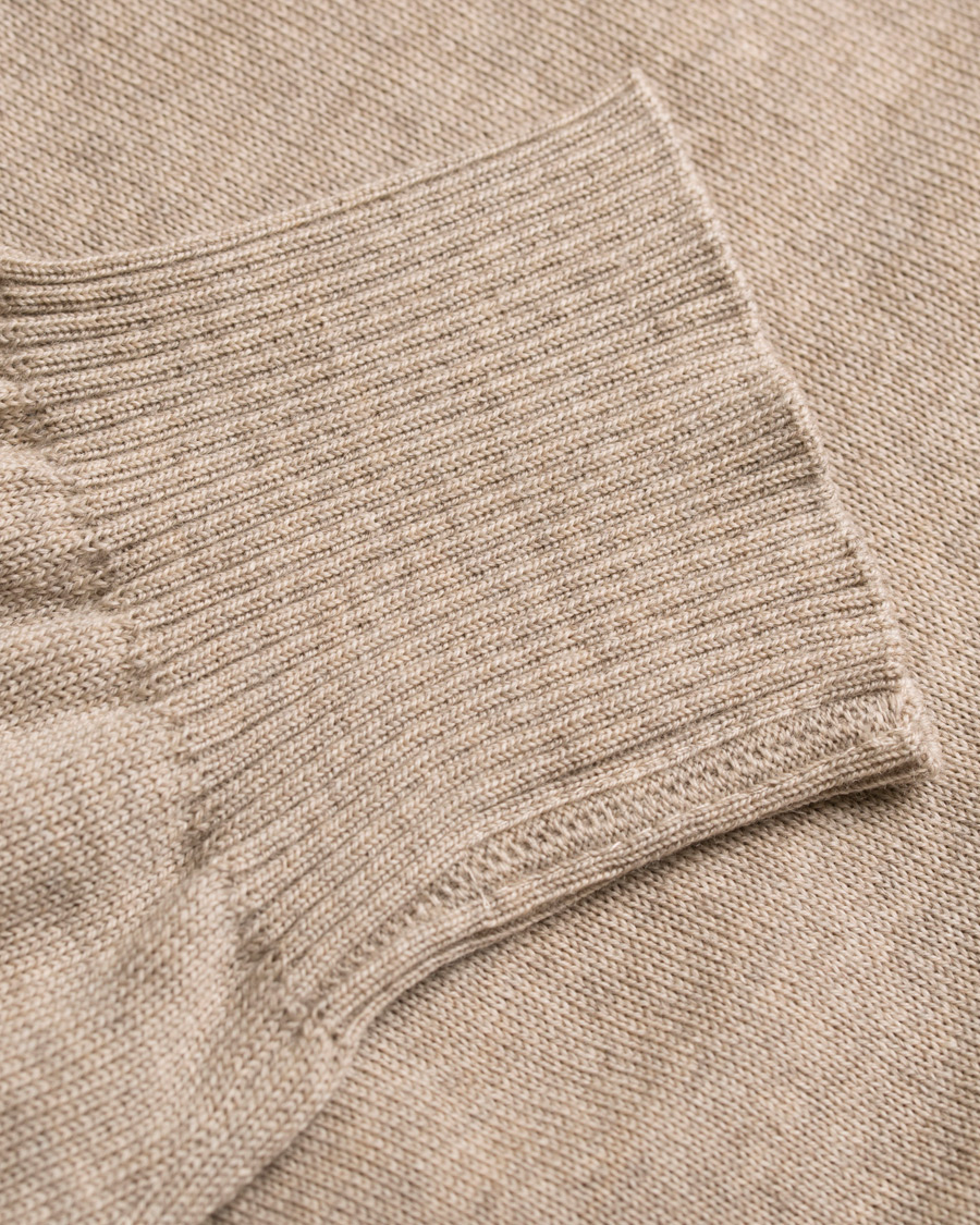 Heren | Truien | Stenströms | Merino Crew Neck Pullover Beige