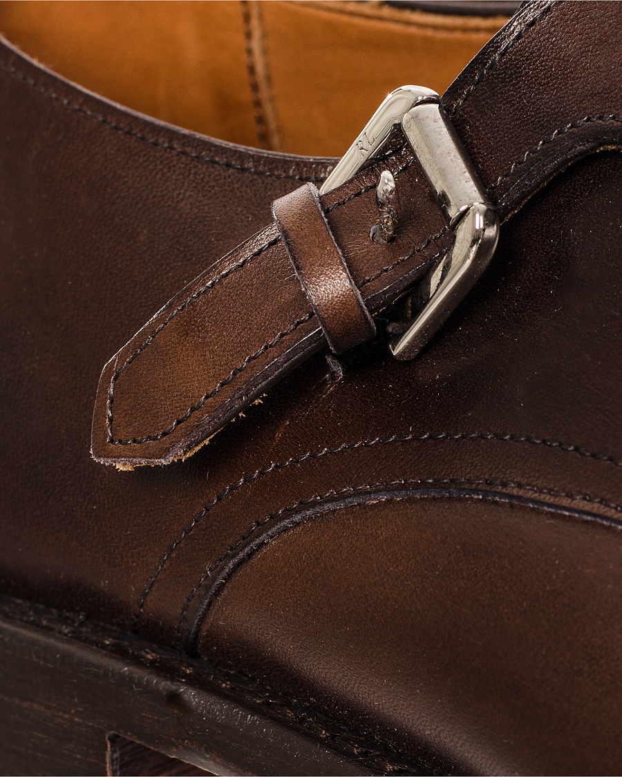 Homme | Polo Ralph Lauren Perdiswell Monkstrap Burnished Calf Brown | Polo Ralph Lauren | Perdiswell Monkstrap Burnished Calf Brown