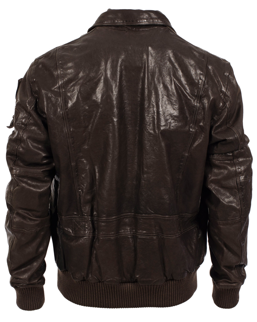 Homme | Manteaux Et Vestes | Aeronautica Militare | Pilot Uomo Leather Jacket Brown
