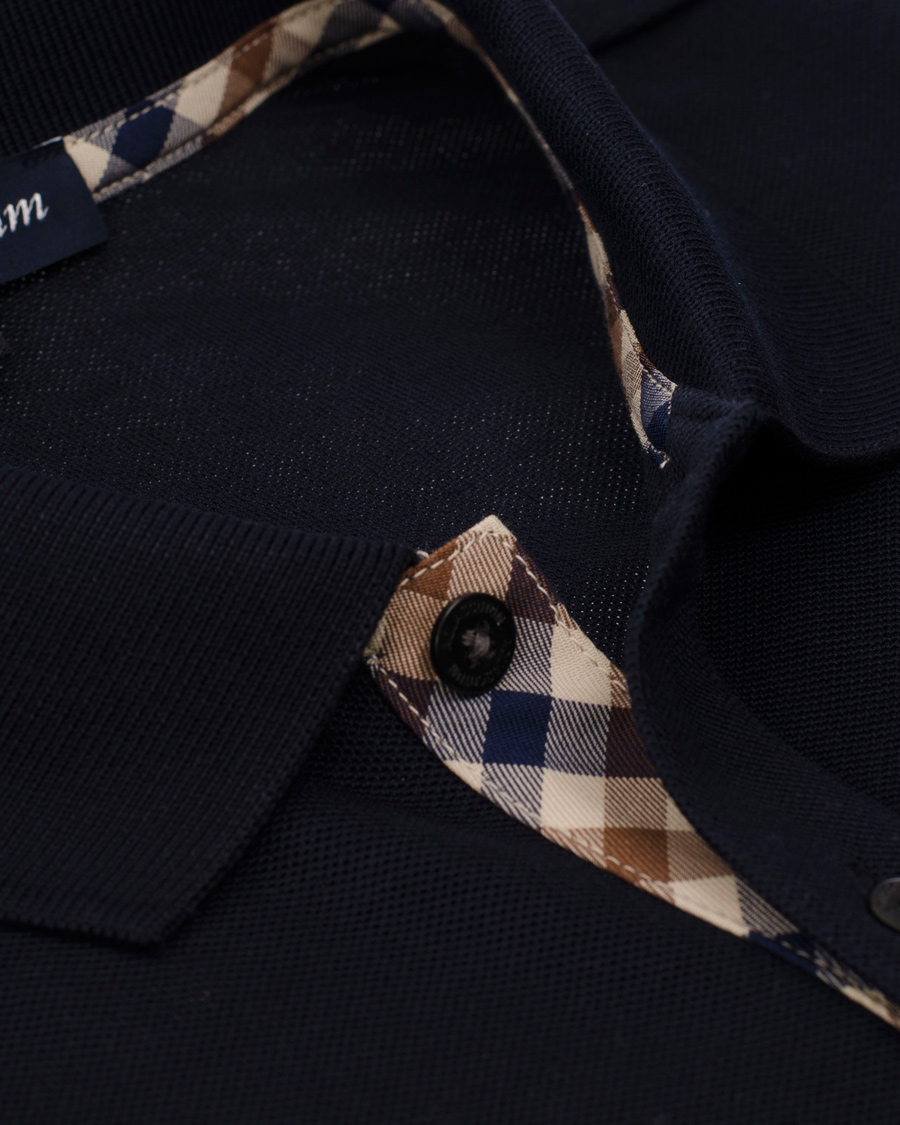 Homme | Pulls Et Tricots | Aquascutum | Long Sleeve Polo Navy