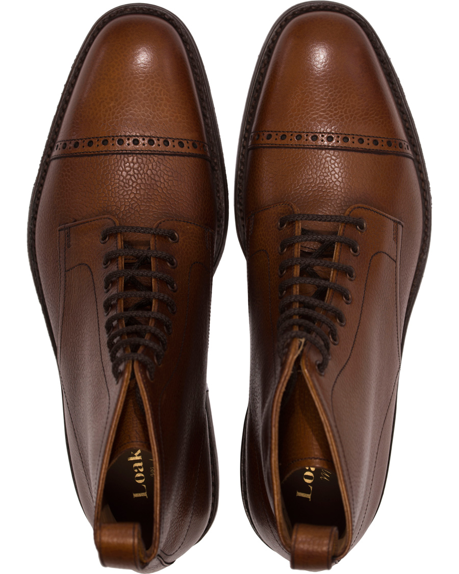 Heren | Loake 1880 Hyde Boot Brown Burnished Grain Calf | Loake 1880 | Hyde Boot Brown Burnished Grain Calf