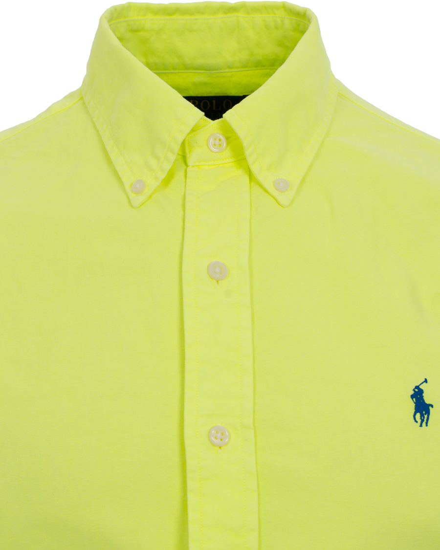 Homme | Chemises | Polo Ralph Lauren | Slim Fit Oxford Shirt Safety Yellow