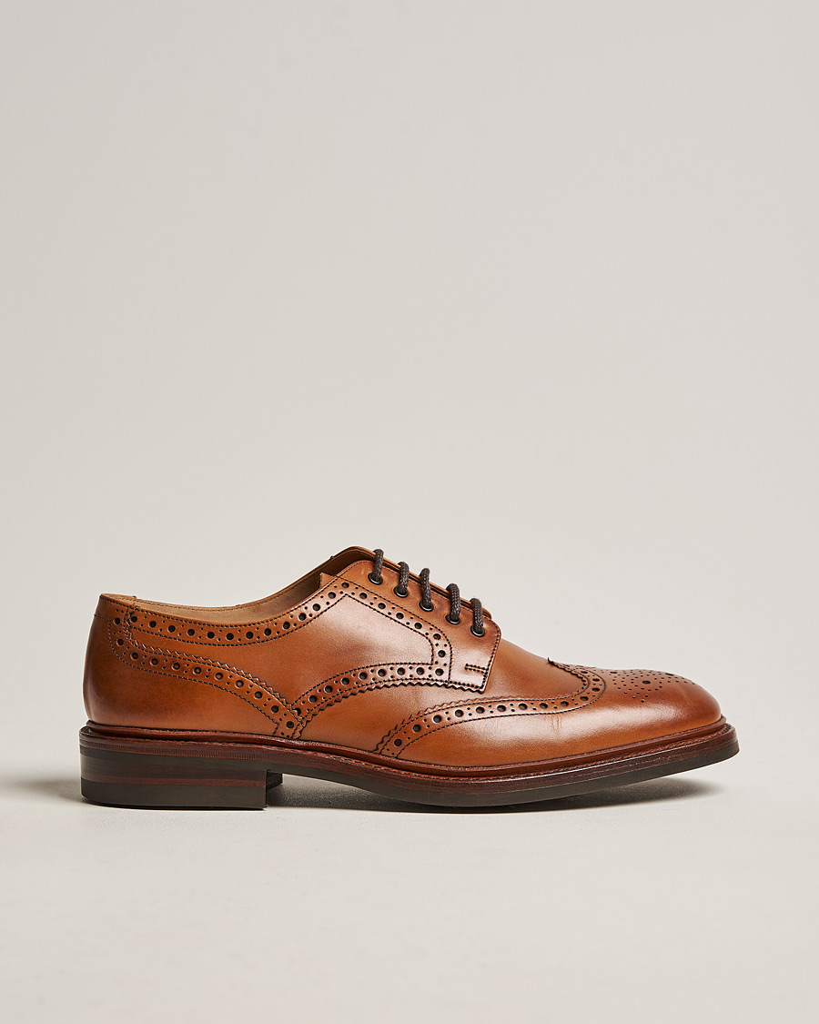 Homme | Richelieus | Loake 1880 | Chester Dainite Brogue Tan Burnished Calf