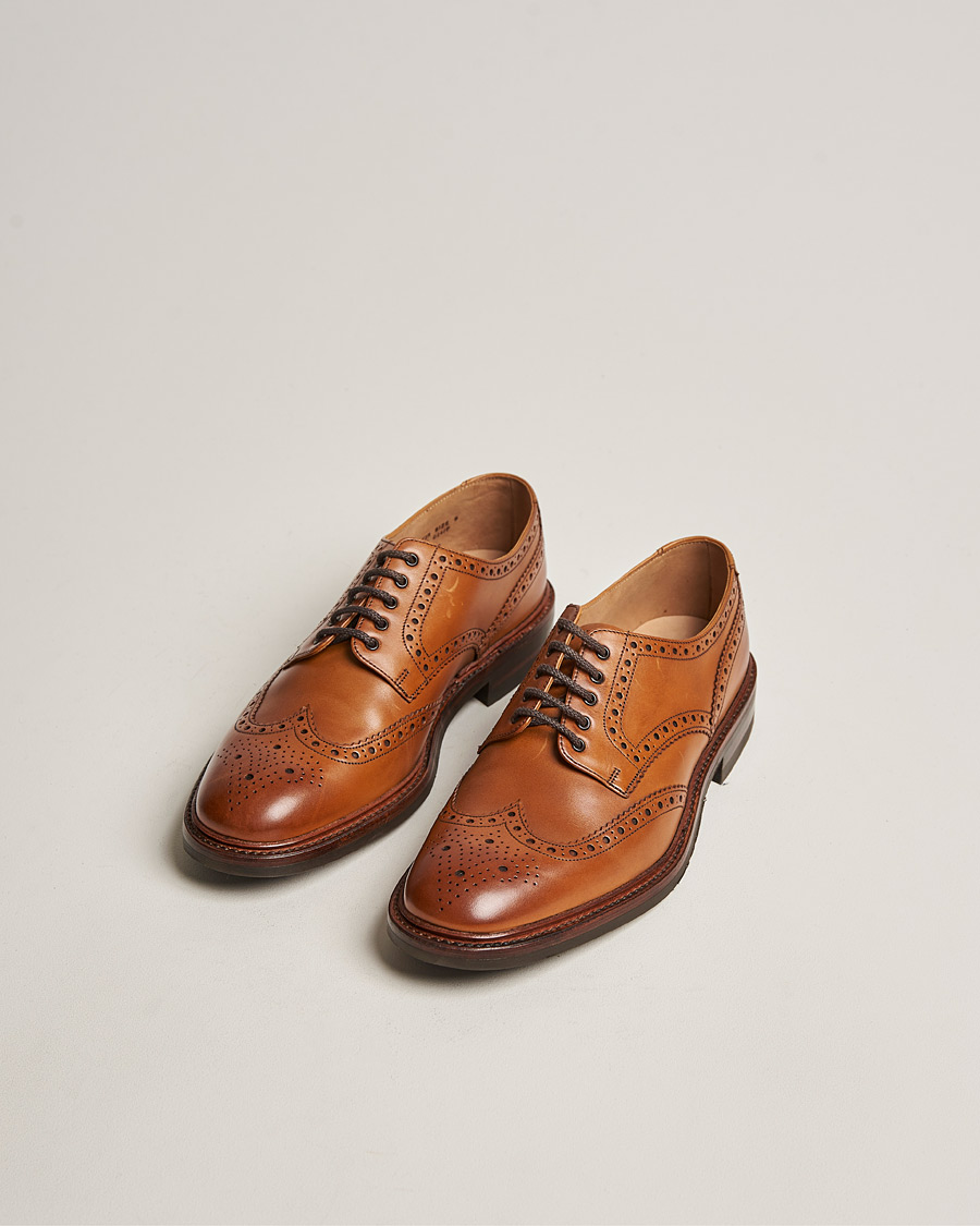 Homme | Richelieus | Loake 1880 | Chester Dainite Brogue Tan Burnished Calf