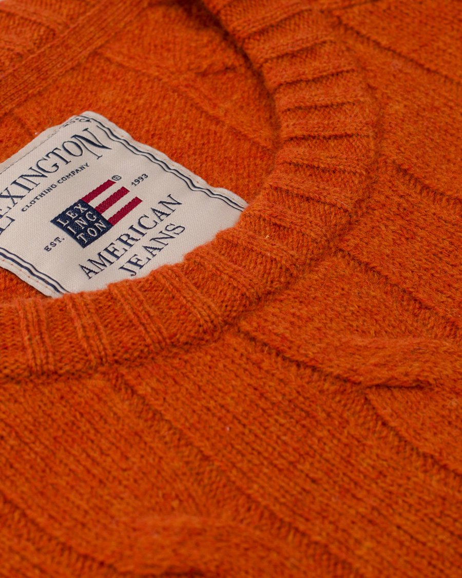 Homme | Pulls Et Tricots | Lexington | Andrew Cable Roundneck Orange Ketchup