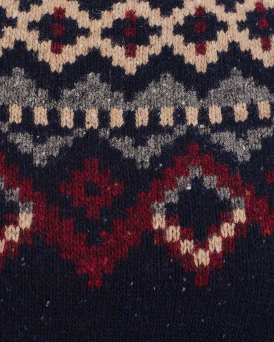 Heren | Truien | Boomerang | Merak Jaquard Sweater Night Sky