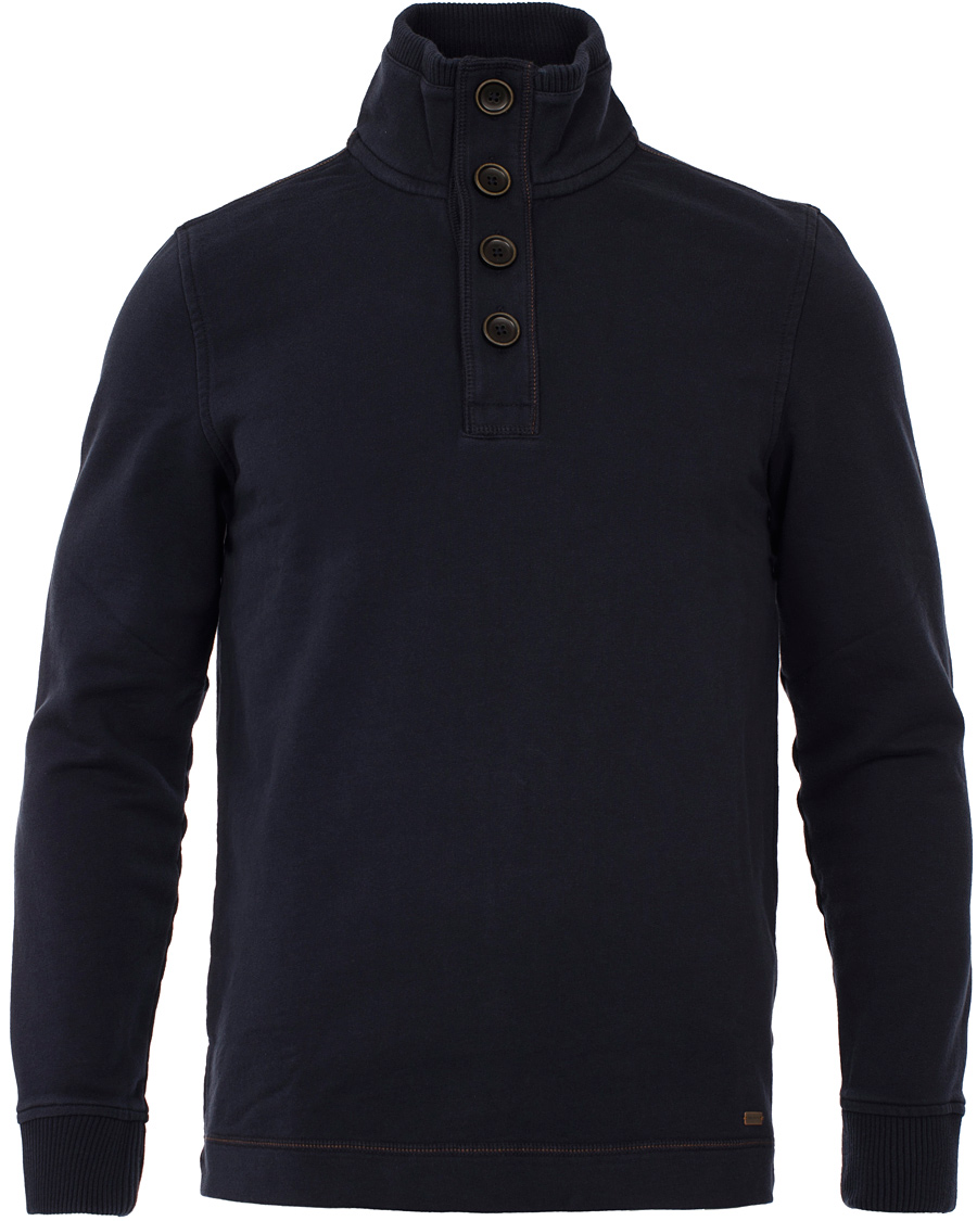 Heren | Truien | BOSS ORANGE | BOSS Casual Wherso Button Sweatshirt Dark Blue