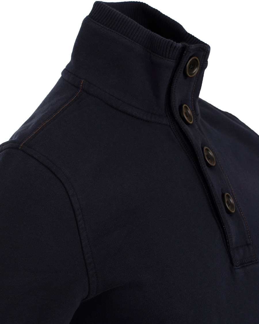 Heren | Truien | BOSS ORANGE | BOSS Casual Wherso Button Sweatshirt Dark Blue