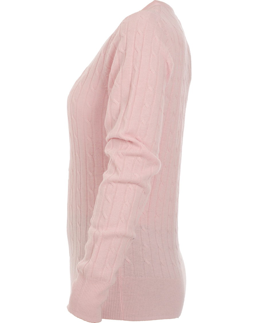 Homme | Pulls Et Tricots | GANT | Woman Stretch Lambswool Cable Crew Nantucket Pink