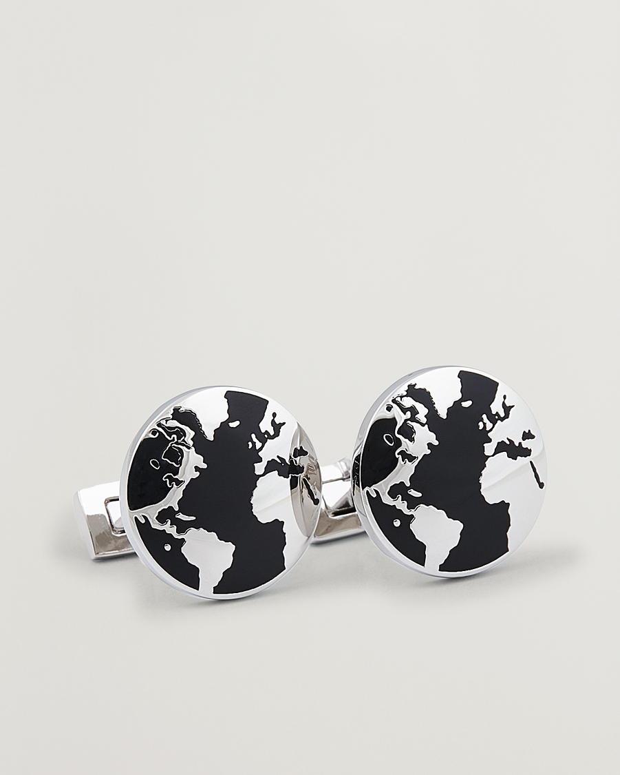 Homme | Boutons De Manchette | Skultuna | Cuff Links World Traveler Black