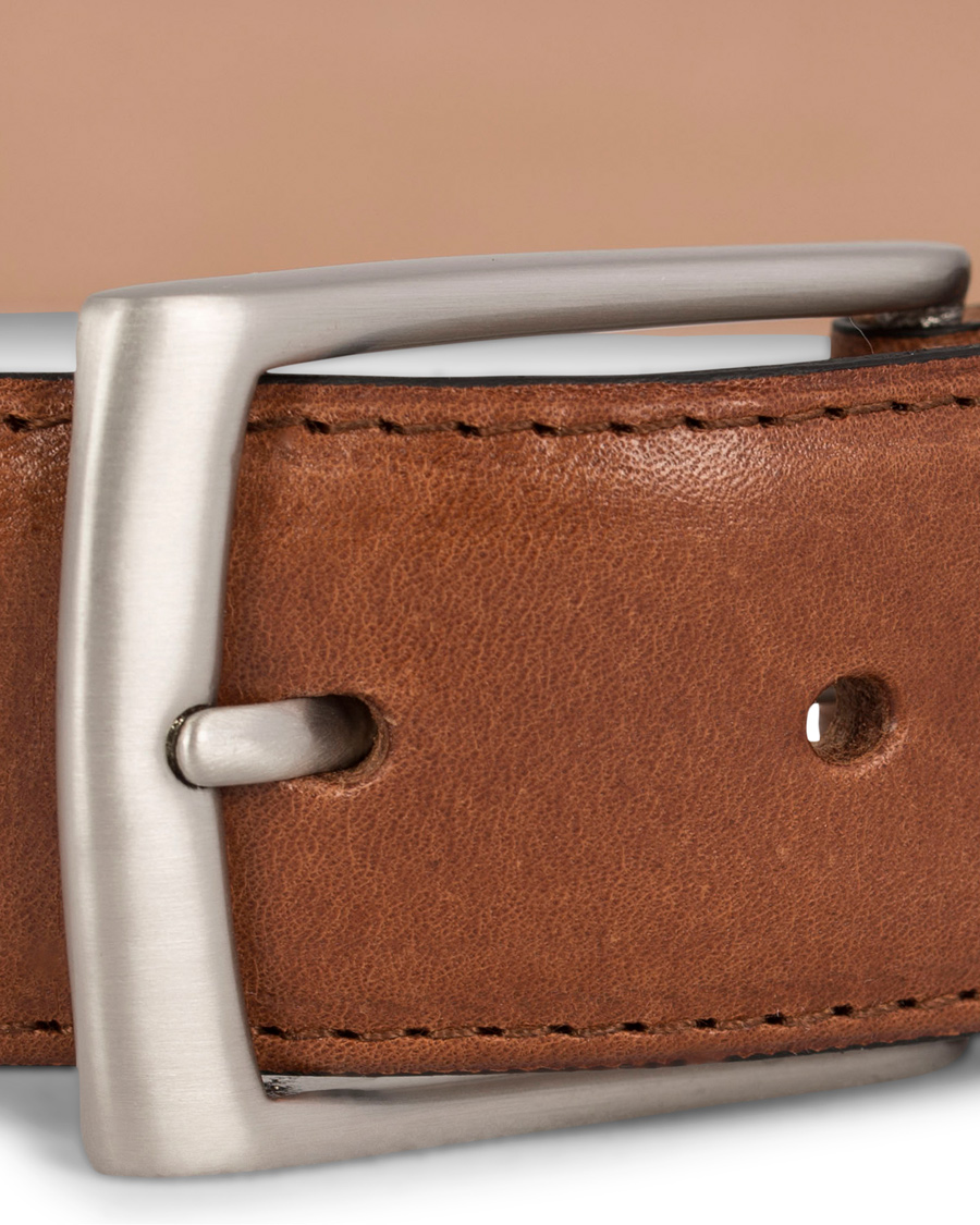 Homme | Loake 1880 Henry Leather Belt 3,3 cm Brown | Loake 1880 | Henry Leather Belt 3,3 cm Brown