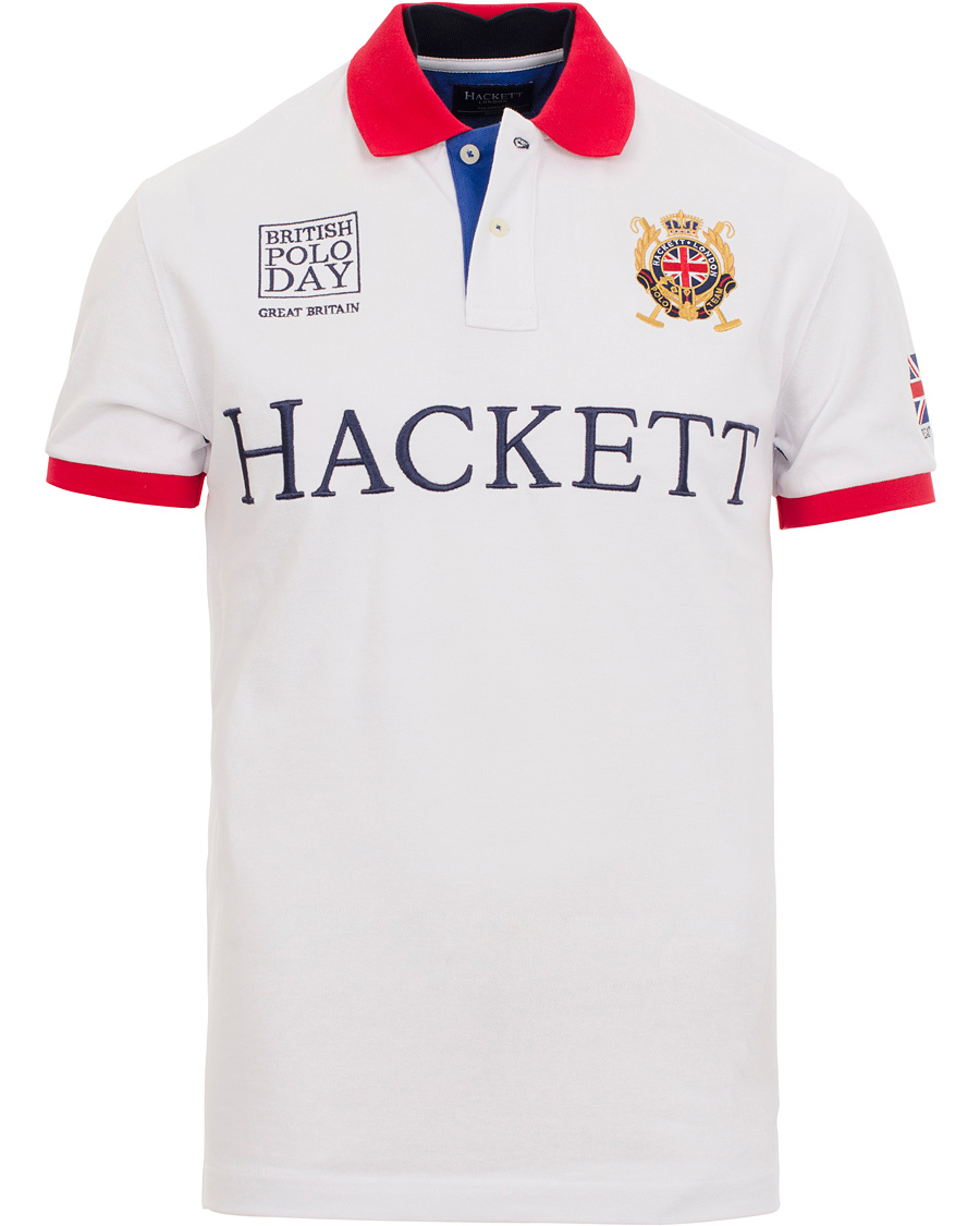 Homme | Polos | Hackett | British Polo Day Great Britain Piké White