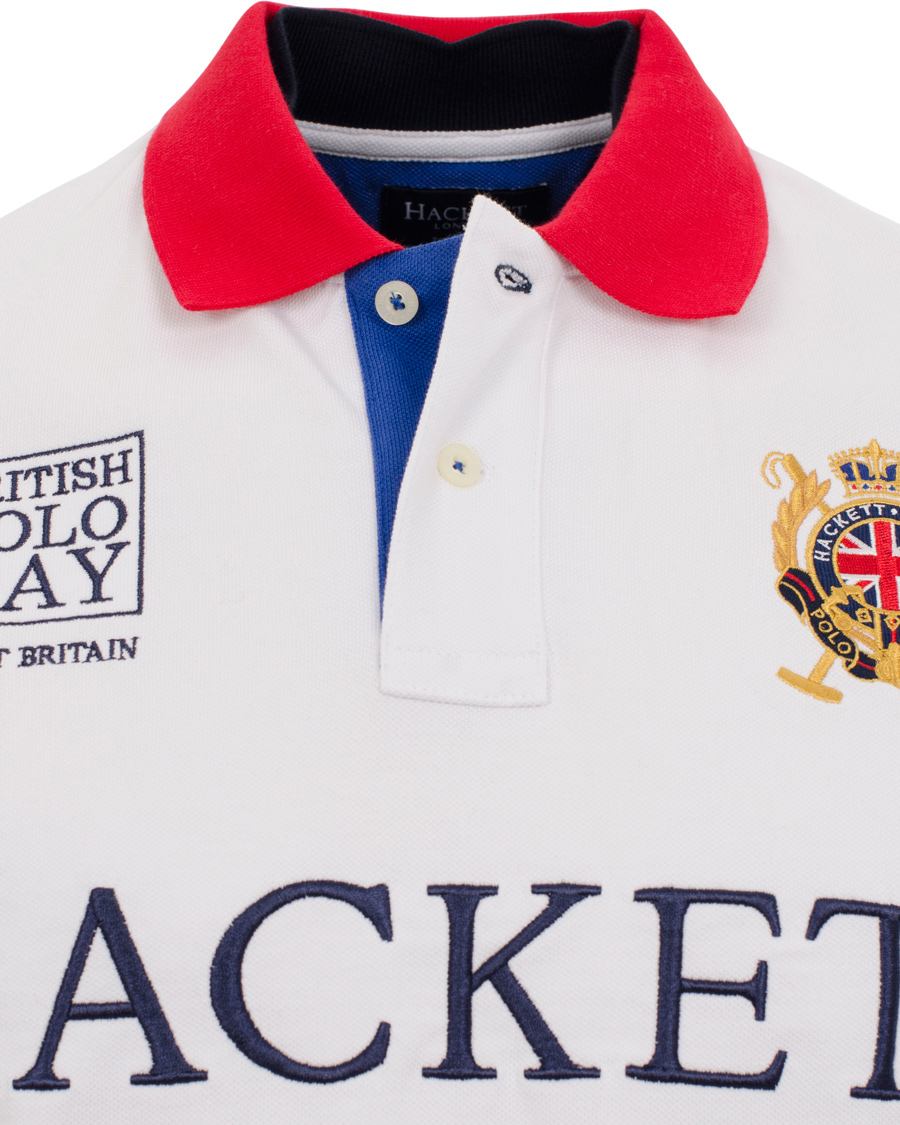 Homme | Polos | Hackett | British Polo Day Great Britain Piké White