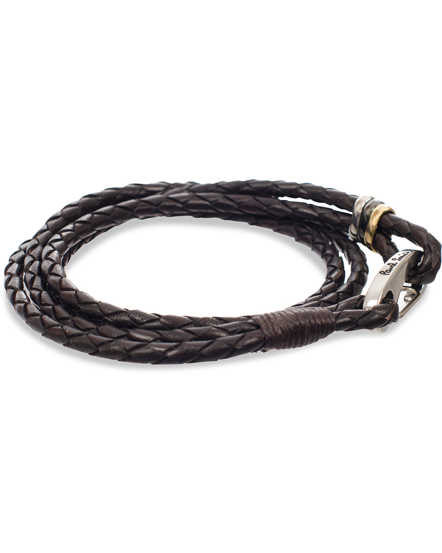 Homme | Paul Smith Leather Wrap Bracelet Chocolate | Paul Smith | Leather Wrap Bracelet Chocolate