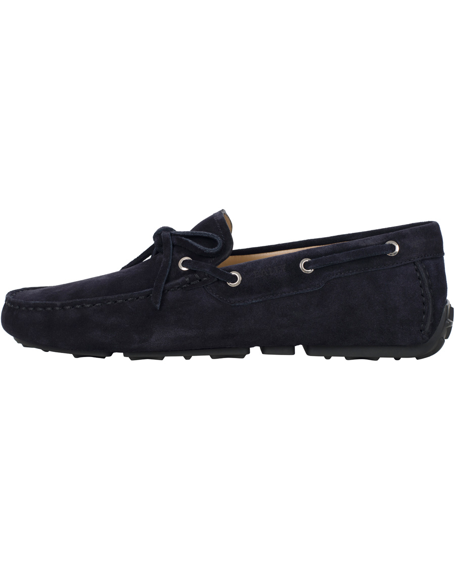Homme | BALLY Dramer Suede Car Shoe Blue Navy | Bally | Dramer Suede Car Shoe Blue Navy
