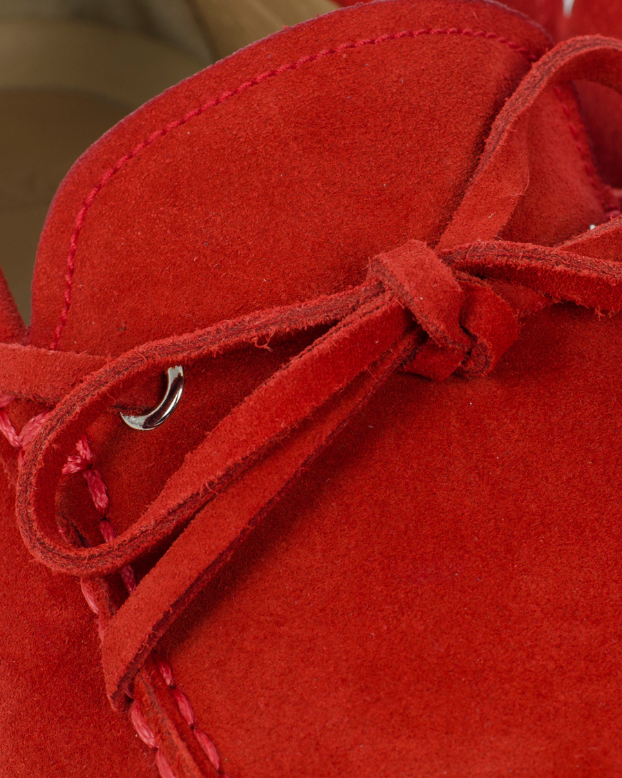 Heren | BALLY Dramer Suede Car Shoe Rosetto Red | Bally | Dramer Suede Car Shoe Rosetto Red