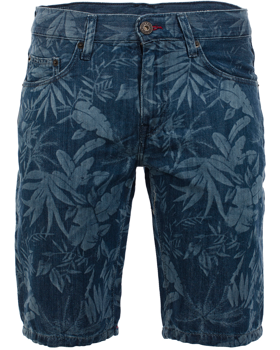 Heren | Korte broek | Tommy Hilfiger | Hudson Printed Jeans Shorts Blue