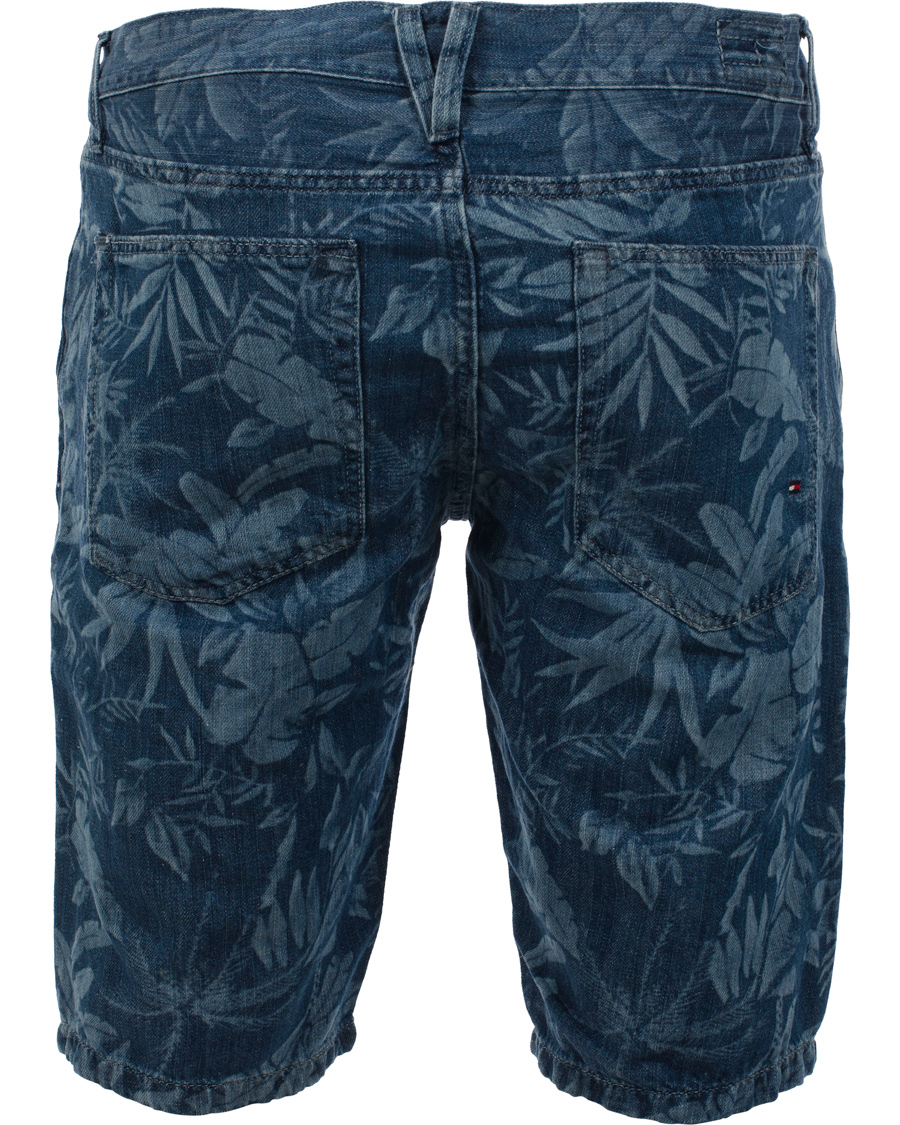 Heren | Korte broek | Tommy Hilfiger | Hudson Printed Jeans Shorts Blue