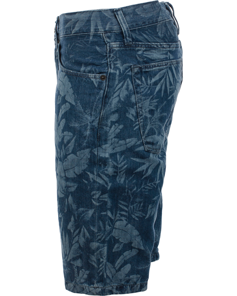 Heren | Korte broek | Tommy Hilfiger | Hudson Printed Jeans Shorts Blue