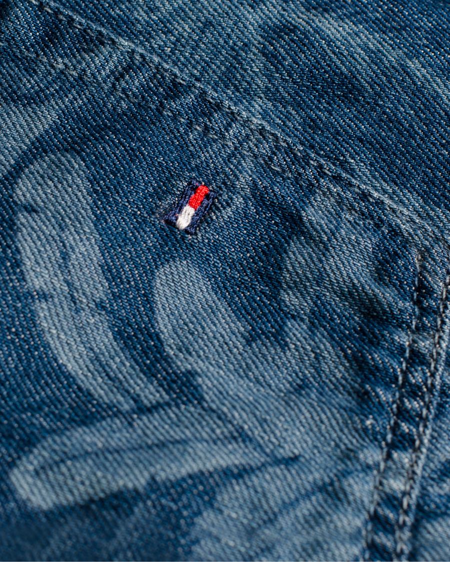 Heren | Korte broek | Tommy Hilfiger | Hudson Printed Jeans Shorts Blue