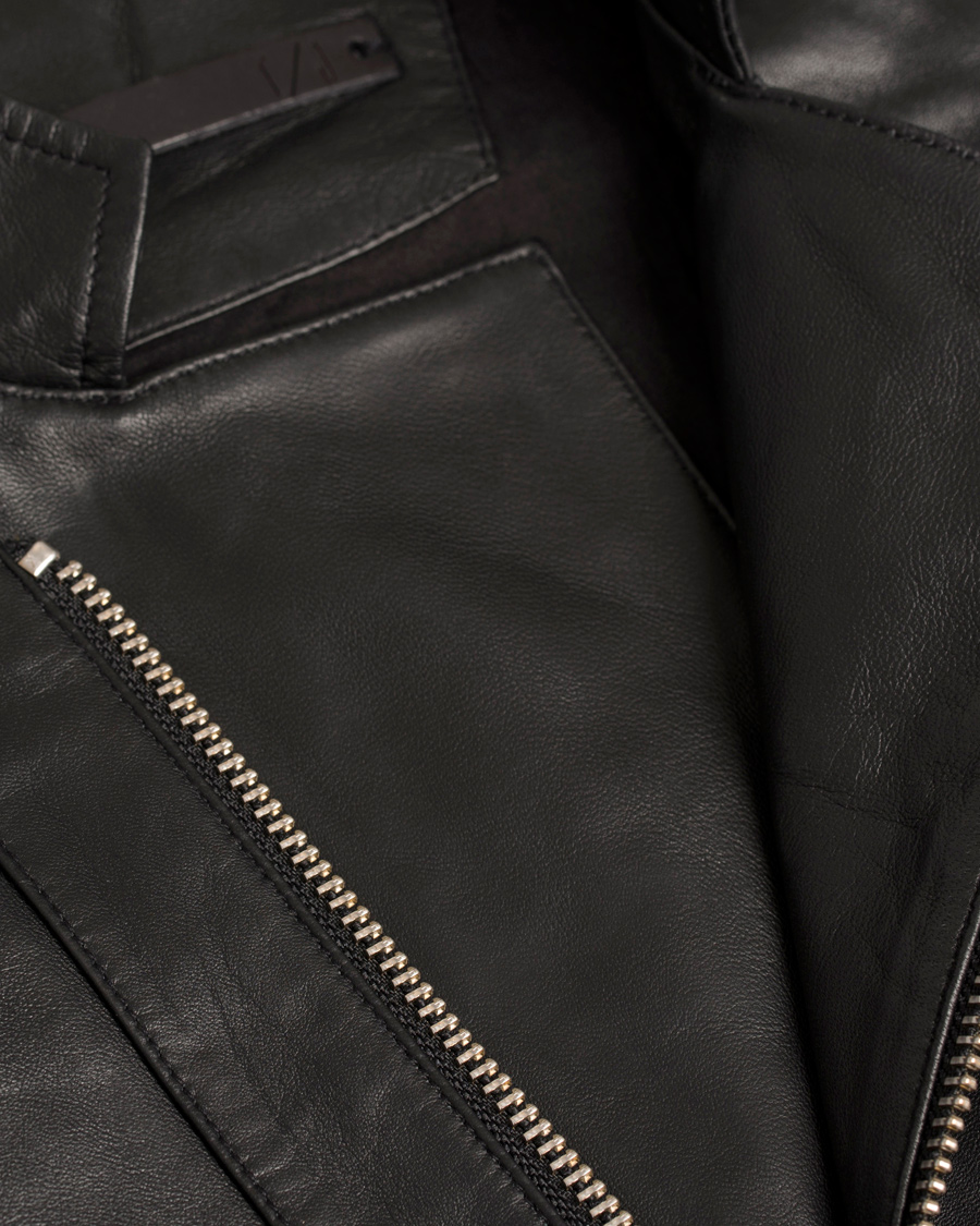 Heren | Jassen | Tiger of Sweden Jeans | Rikki Leather Jacket Black