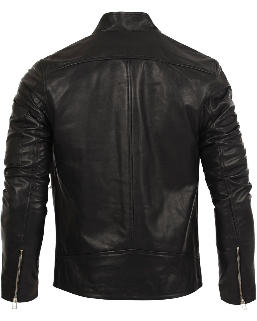 Heren | Jassen | Tiger of Sweden Jeans | Rikki Leather Jacket Black