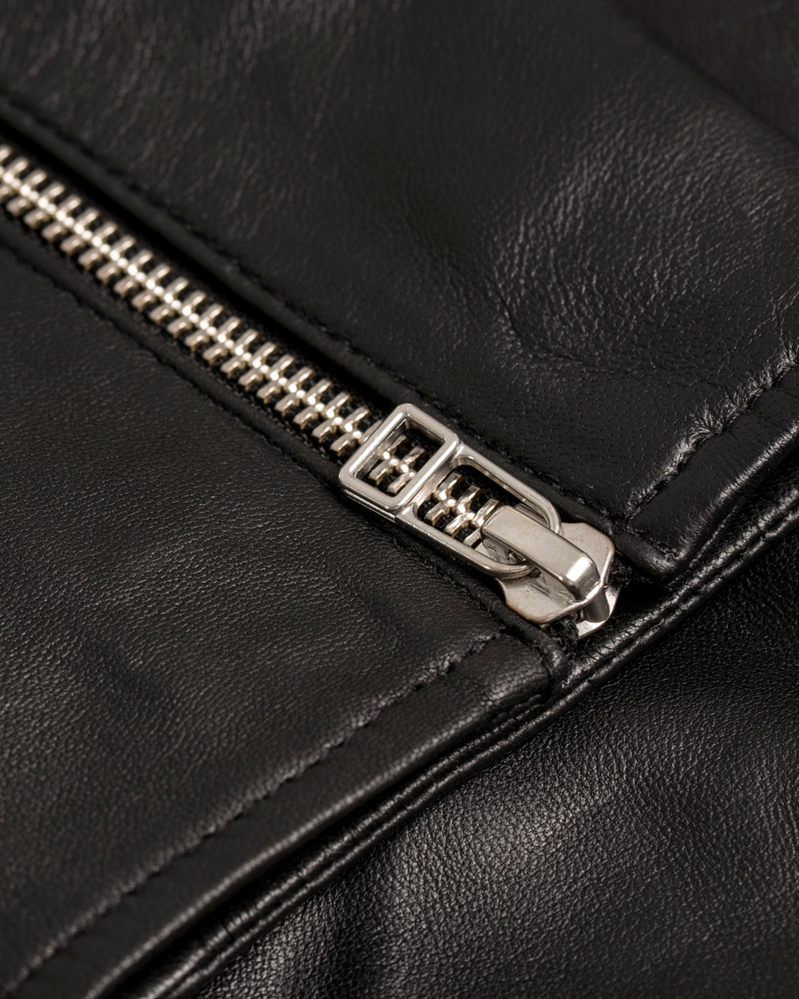 Heren | Jassen | Tiger of Sweden Jeans | Rikki Leather Jacket Black