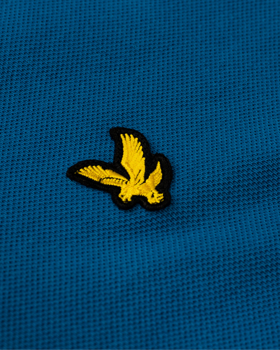 Homme | Polos | Lyle & Scott | Plain Pique Polo Shirt Blue Patrol