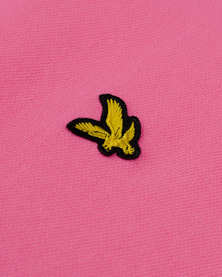 Homme | Polos | Lyle & Scott | Plain Pique Polo Shirt Hot Pink