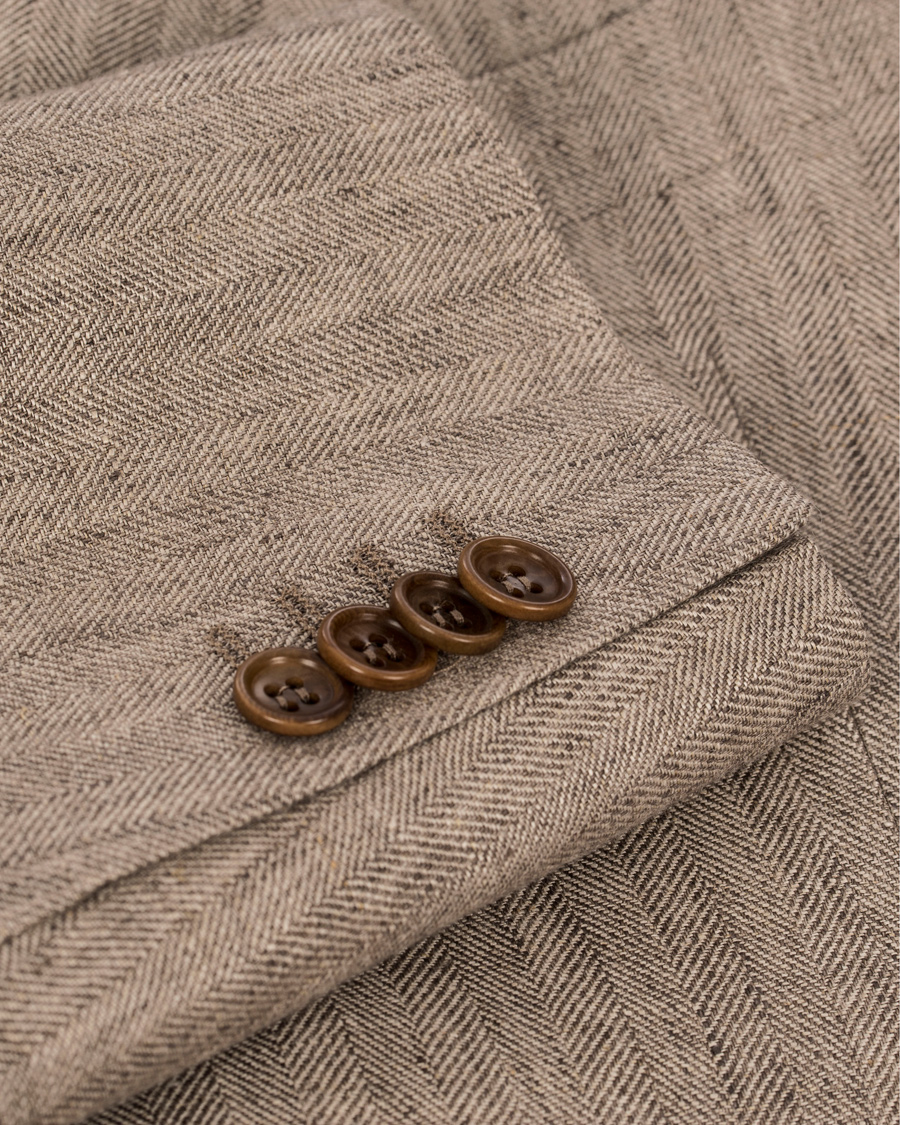 Homme | Blazers | Morris | Marlow Herringbone Linen Blazer Khaki