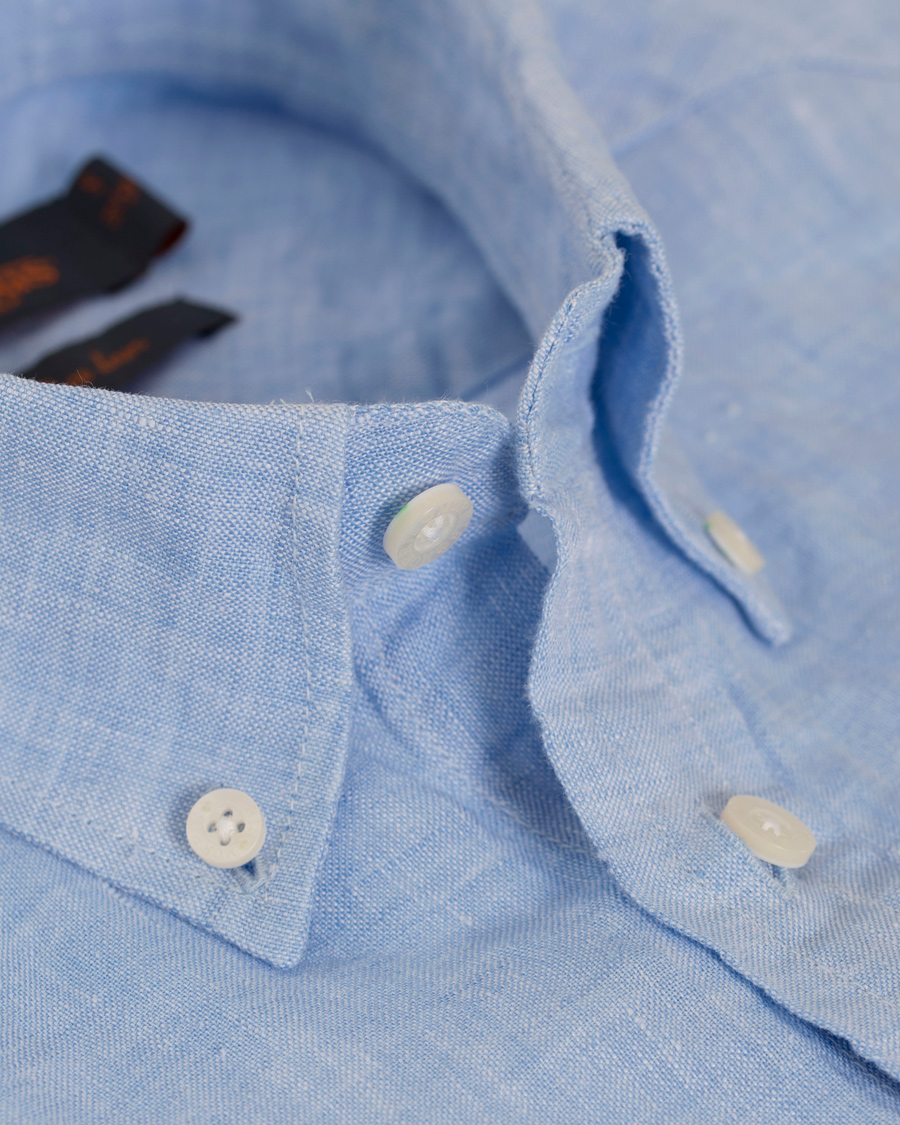 Homme | Chemises | Morris | Douglas Linen Shirt Light Blue