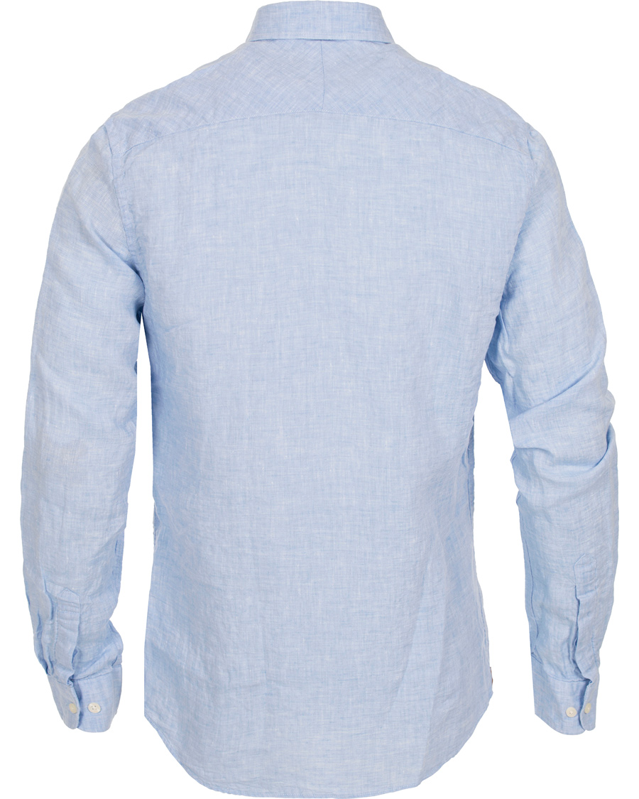 Homme | Chemises | Morris | Douglas Linen Shirt Light Blue