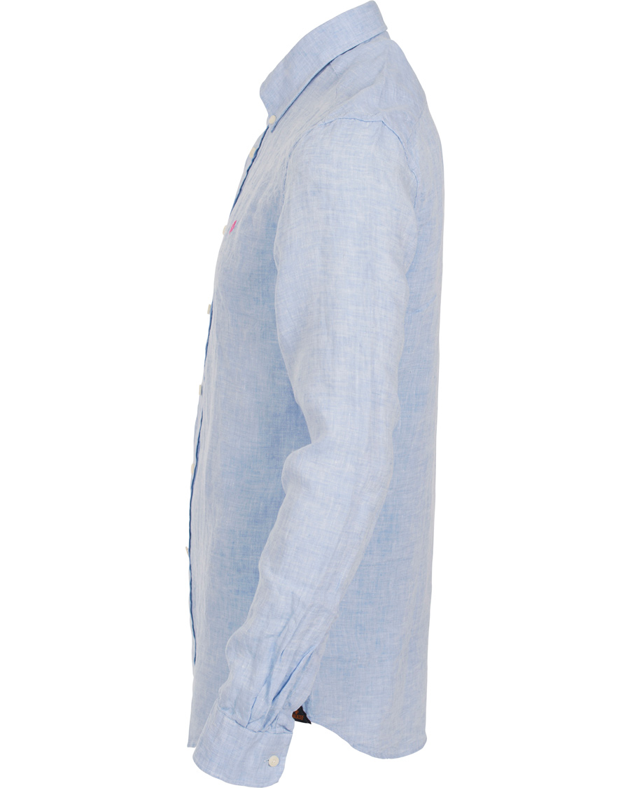 Homme | Chemises | Morris | Douglas Linen Shirt Light Blue