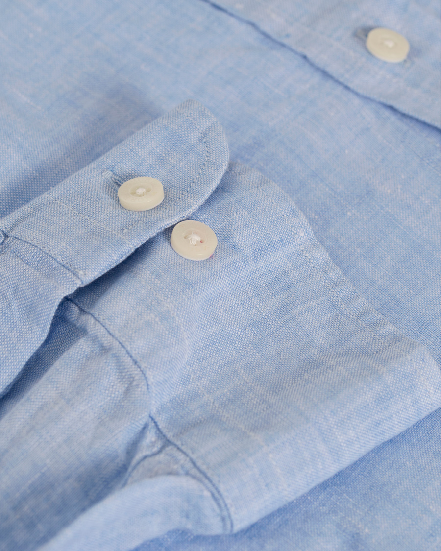 Homme | Chemises | Morris | Douglas Linen Shirt Light Blue